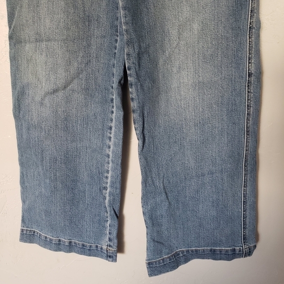 Kancan Jeans 7 27 Medium Wash Denim High Rise Wide Leg 5 Button Fly Y2K - Picture 5 of 7